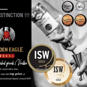 Χρυσό-Μετάλλιο-για-την-vodka-golden-eagle-της-Ποτοποιίας-Οινοποιίας-Θράκης-abee.