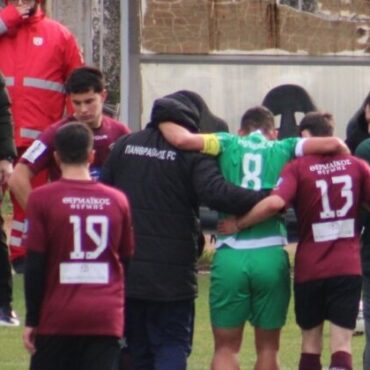 Ρήξη-πρόσθιου-χιαστού-και-τέλος-η-σεζόν-για-τον-αρχηγό-του-Πανθρακικού-Γιάννη-Πεχλιβανόπουλο