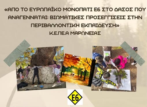 Σεμινάριο-για-εκπαιδευτικούς-από-το-ΚΕΠΕΑ.-Μαρώνειας-με-θέμα:-«Από-το-Ευρωπαϊκό-Μονοπάτι-Ε6-στο-Δάσος-που-αναγεννάται:-Βιωματικές-προσεγγίσεις-στην-Περιβαλλοντική-Εκπαίδευση»